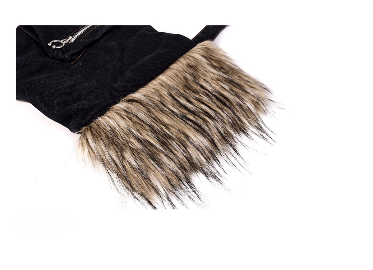 STARTEXCEEDEND Oversized Bat Sleeve Jacket for Men-Black-M 45-65kg-Free Shipping Leatheretro