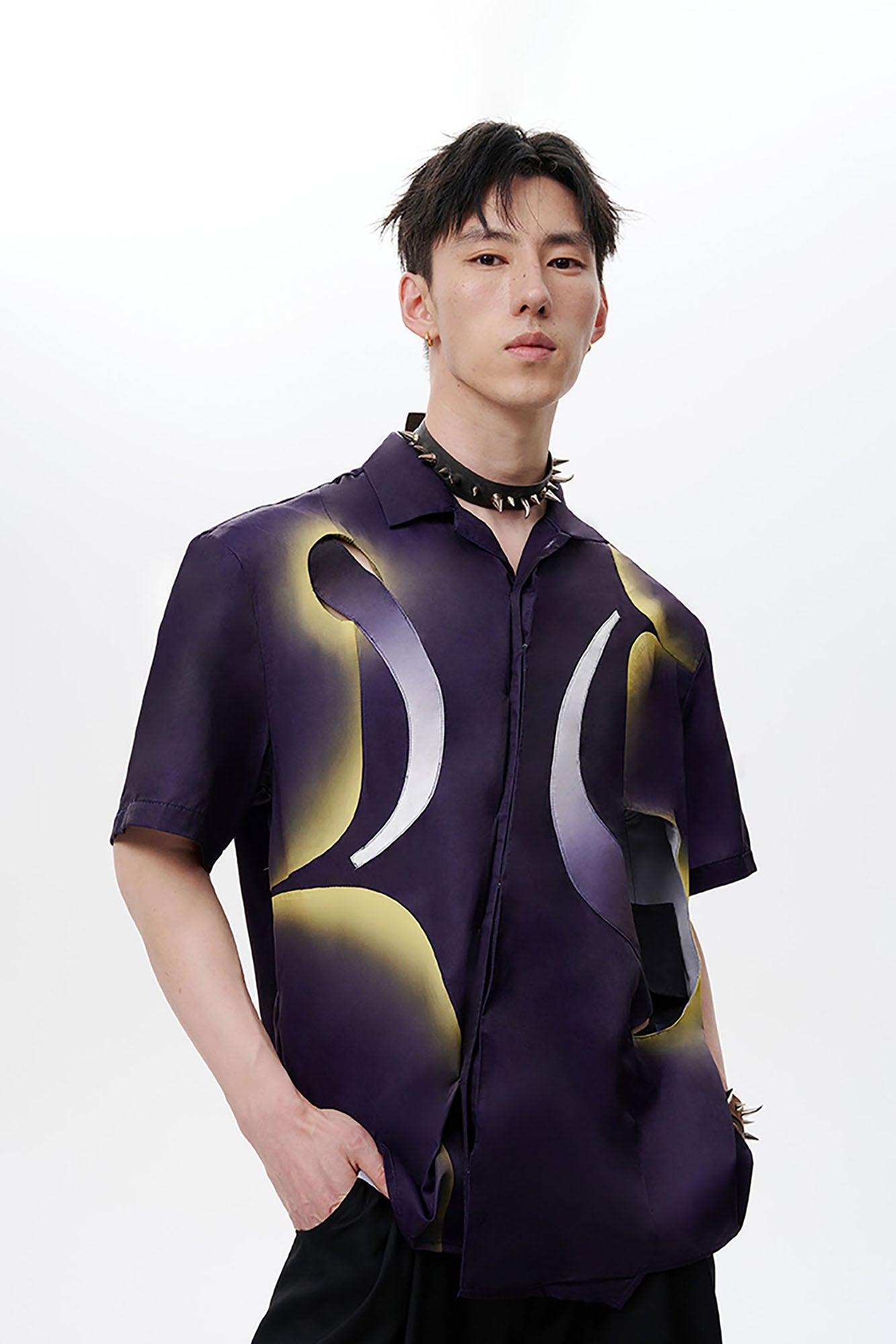 TUIMU Deconstructed Abstract Moon Star Shirt-Shirt-S-Long-Free Shipping Leatheretro