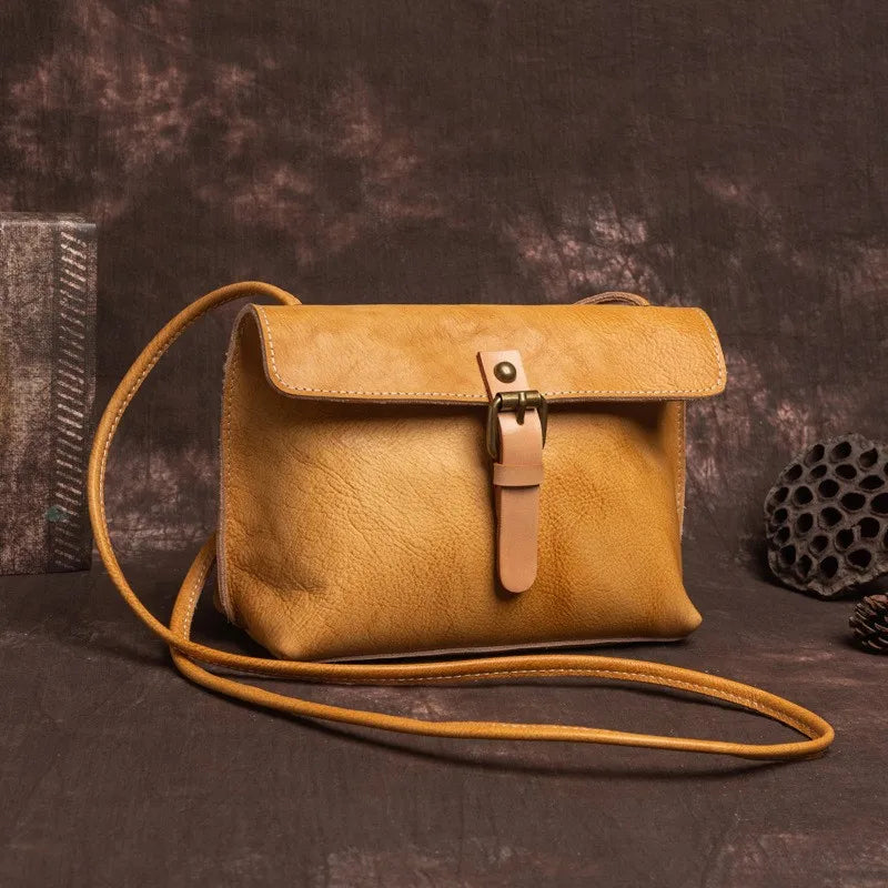 Vintage Genuine Leather Crossbody Bag for Women-Handbags-Coffee-Free Shipping Leatheretro