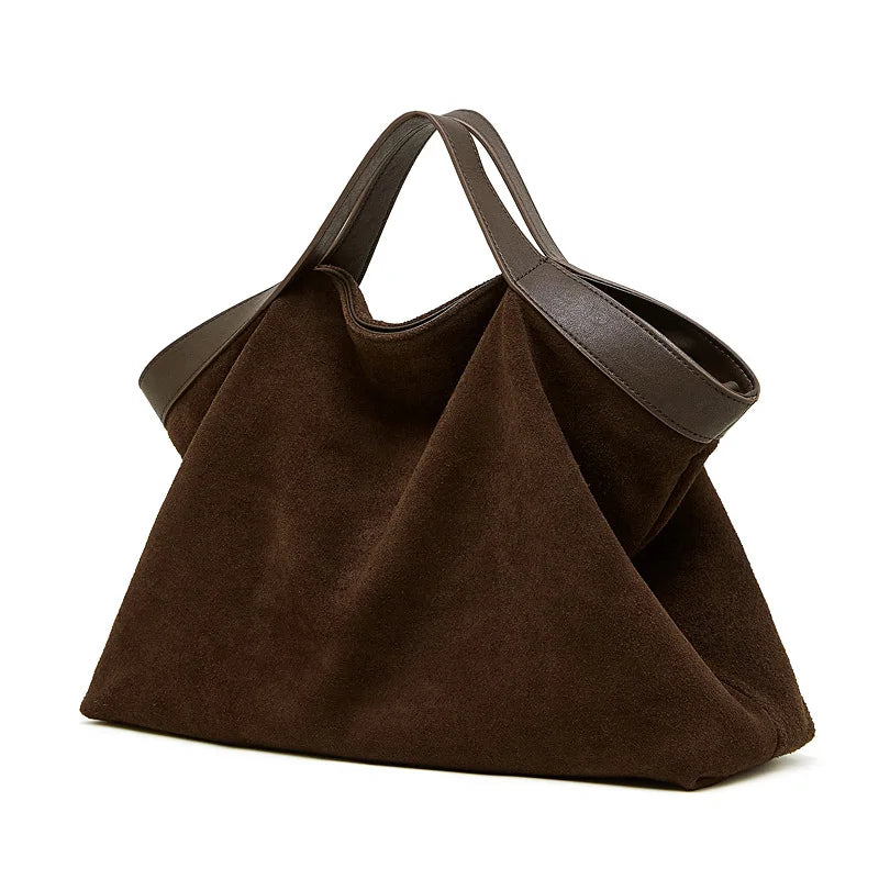 Lage Capacity Female Shoulder Crossbody Bag - Cowhide Commuting Handbags-Shoulder Bag-Black-Free Shipping Leatheretro