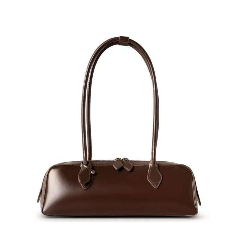 Luxury Vintage Genuine Leather Bag - Korean Design Shoulder Handbags-Handbags-Coffee-Free Shipping Leatheretro