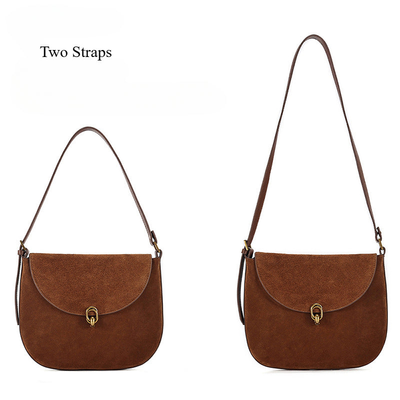 Luxury Leather Crossbody Bag for Women-crossbody bags-Brown-Free Shipping Leatheretro