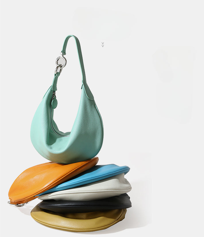 Chic Women's Genuine Leather Shoulder Bag-Handbags-Black-Free Shipping Leatheretro