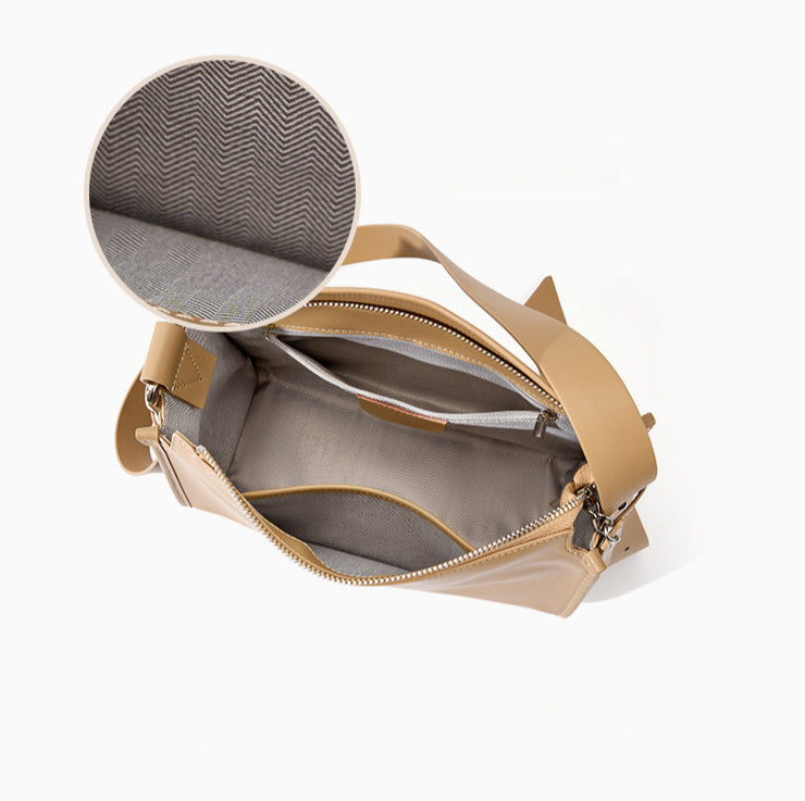 Women's Genuine Leather Crossbody Bag-Handbags-Black-Free Shipping Leatheretro