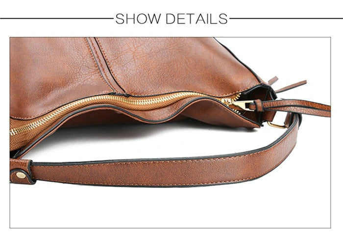 Vintage Women Shoulder Crossbody Bag-Handbags-Brown-Free Shipping Leatheretro