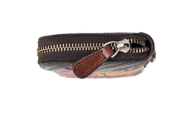 Genuine Leather Long Wallet-Handbags, Wallets & Cases-black-Free Shipping Leatheretro