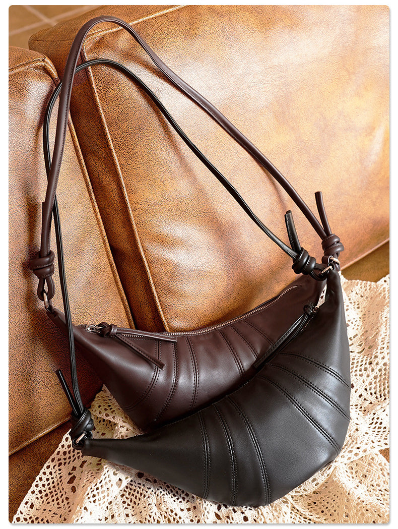 Premium Leather Crossbody Bag for Women-crossbody bags-Black-Free Shipping Leatheretro