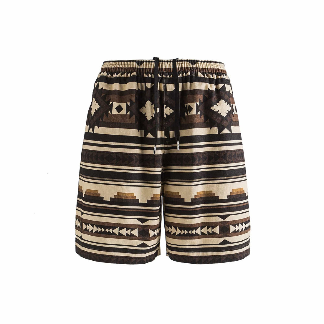 ME DA IGUAL Aztec Graphic Elastic Shorts-Shorts-M-Free Shipping Leatheretro