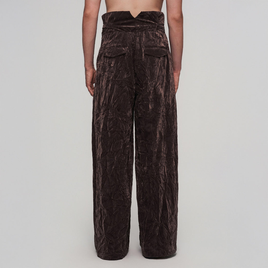 ILNya Nieternite Nifutur Velvet High-Waisted Pleated Wide-Leg Pants-Pants-S (0)(Preorder)-Free Shipping Leatheretro