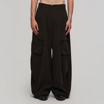 ILNya Nieternite Nifutur Minimal Wool-Blend Big-Pocket Wide-Leg Pants-Pants-S (0)(Preorder)-Free Shipping Leatheretro