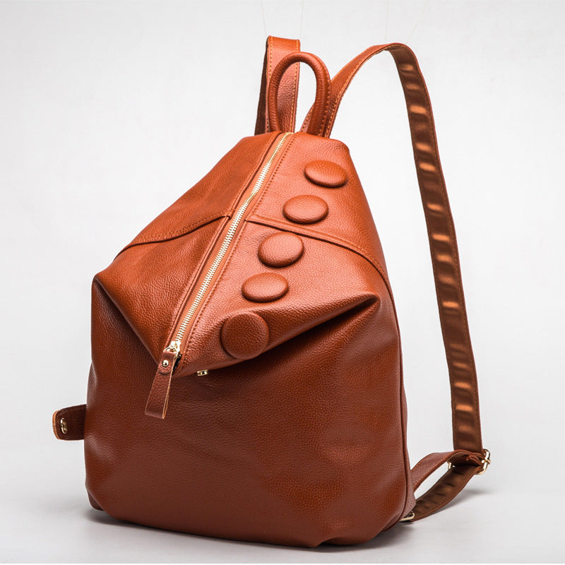 Genuine Leather Women's Backpack-Backpack-burgundy-Free Shipping Leatheretro