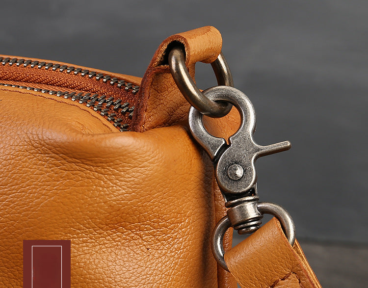 Genuine Leather Women's Crossbody Bag-Handbags-Black-Free Shipping Leatheretro