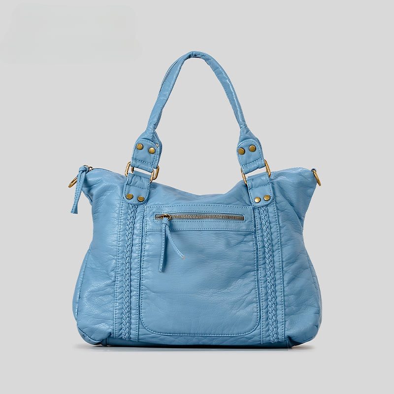 Retro Motorcycle Bag-blue-Free Shipping Leatheretro