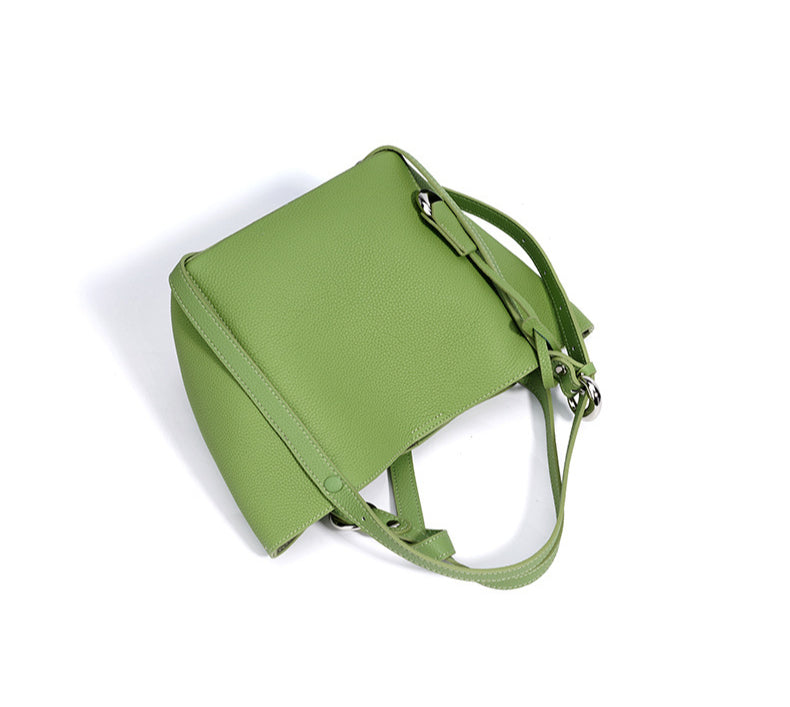 Women's Genuine Leather Large Tote Bag-Tote Bags-Light avocado green-Free Shipping Leatheretro