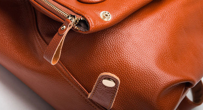 Genuine Leather Women's Backpack-Backpack-burgundy-Free Shipping Leatheretro