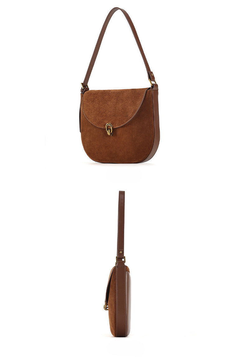 Luxury Leather Crossbody Bag for Women-crossbody bags-Brown-Free Shipping Leatheretro