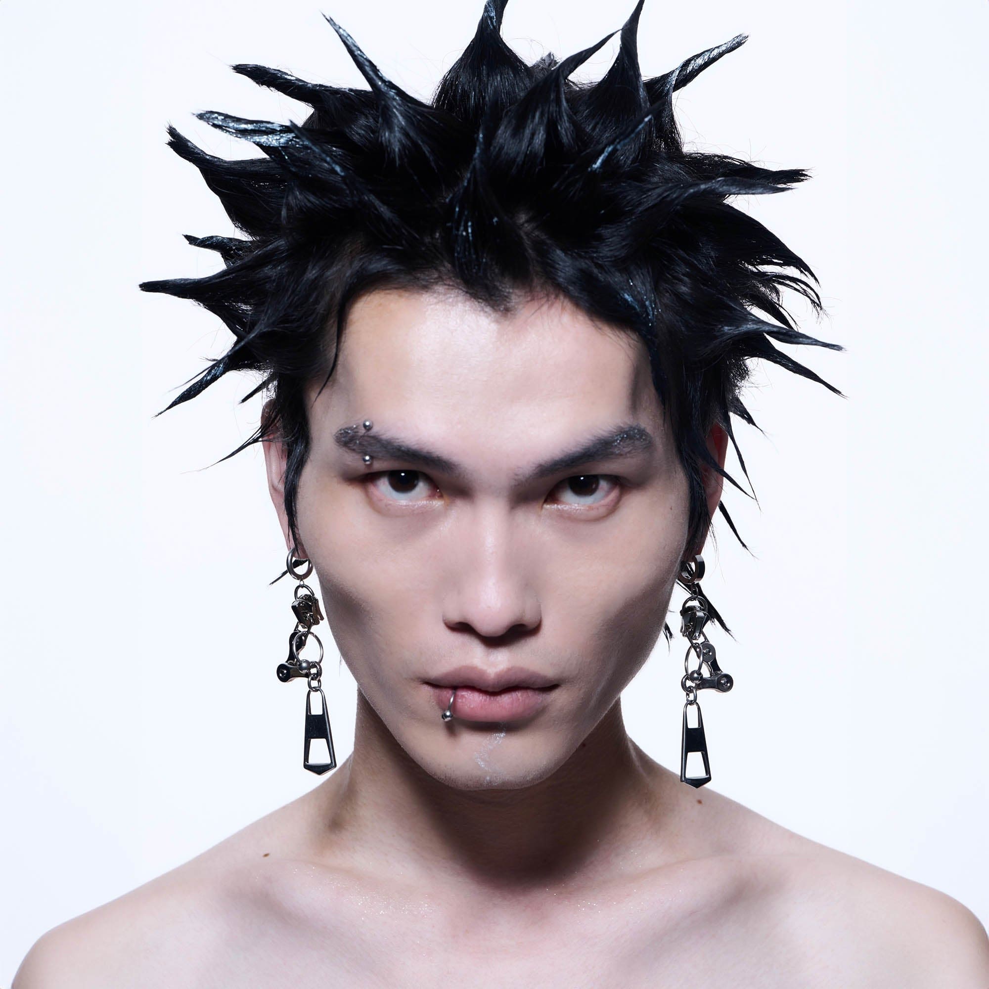 ILLUSORY Mechanical Zipper Earrings-Earring-Earrings-Free Shipping Leatheretro