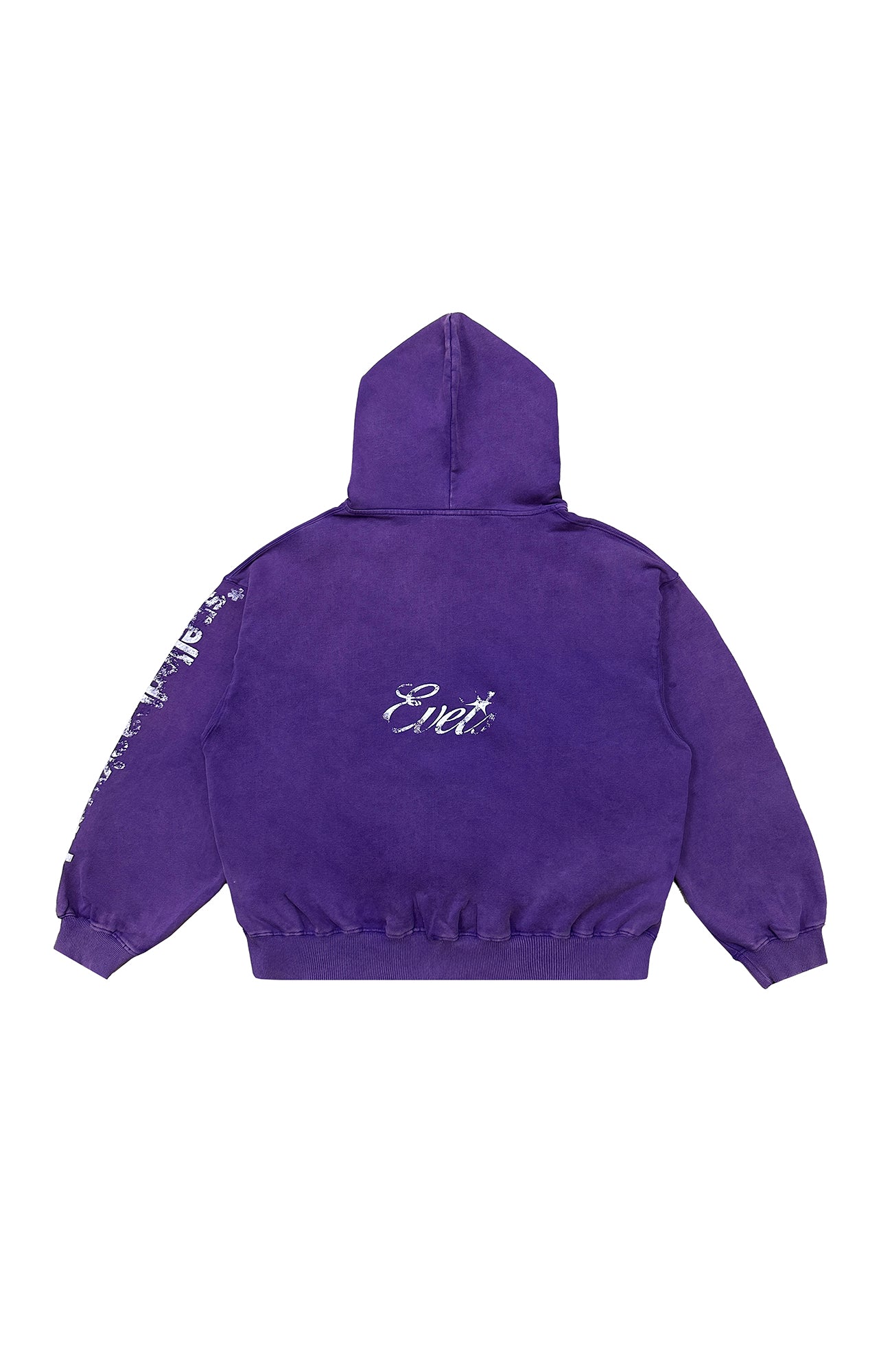 EVETS Star Graphic Zip-Up Hoodie-Jacket-S-Free Shipping Leatheretro