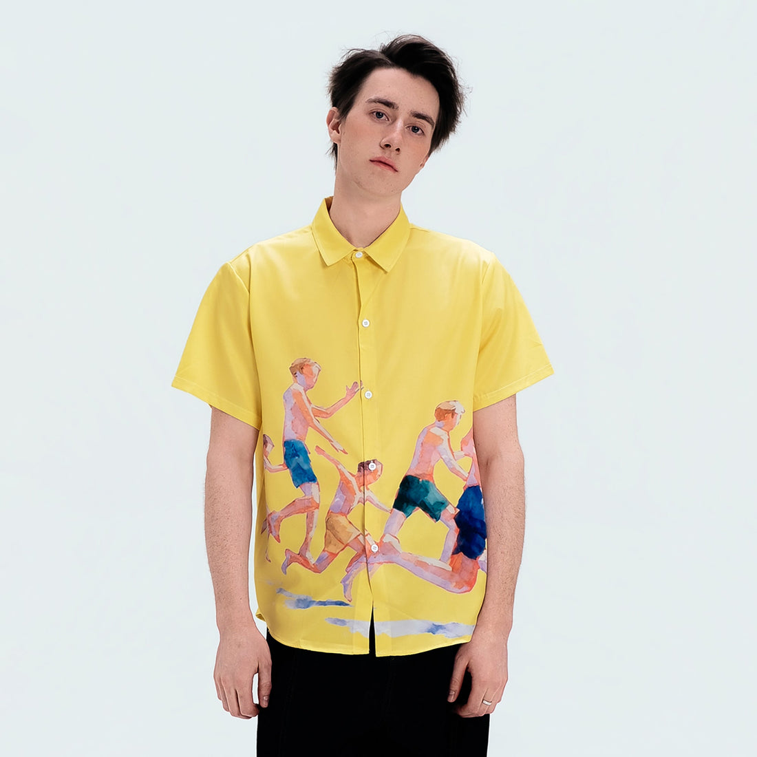 WIID Watercolor Summer Boys Half Shirt-Half shirt-M (Preorder)-Free Shipping Leatheretro