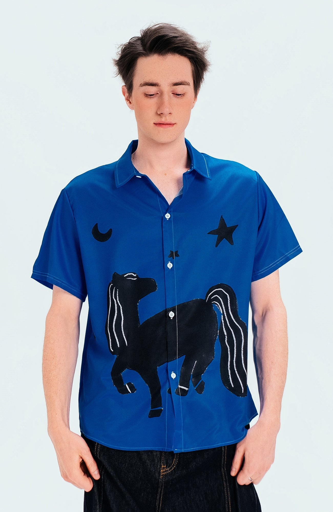 WIID Animal Graphic Half Shirt-Half shirt-M (Preorder)-Free Shipping Leatheretro