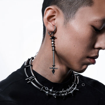 ILLUSORY The Infiltrator Detachable Necklace-Necklace-Standard | 15-18 inches-+ Ear Clip-Free Shipping Leatheretro