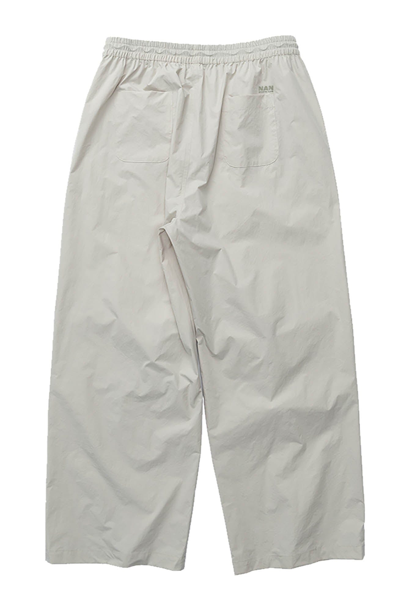 BANANA CLUB Quick-Dry Drawstring Crinkled Parachute Pants-Pants-S-White-Free Shipping Leatheretro