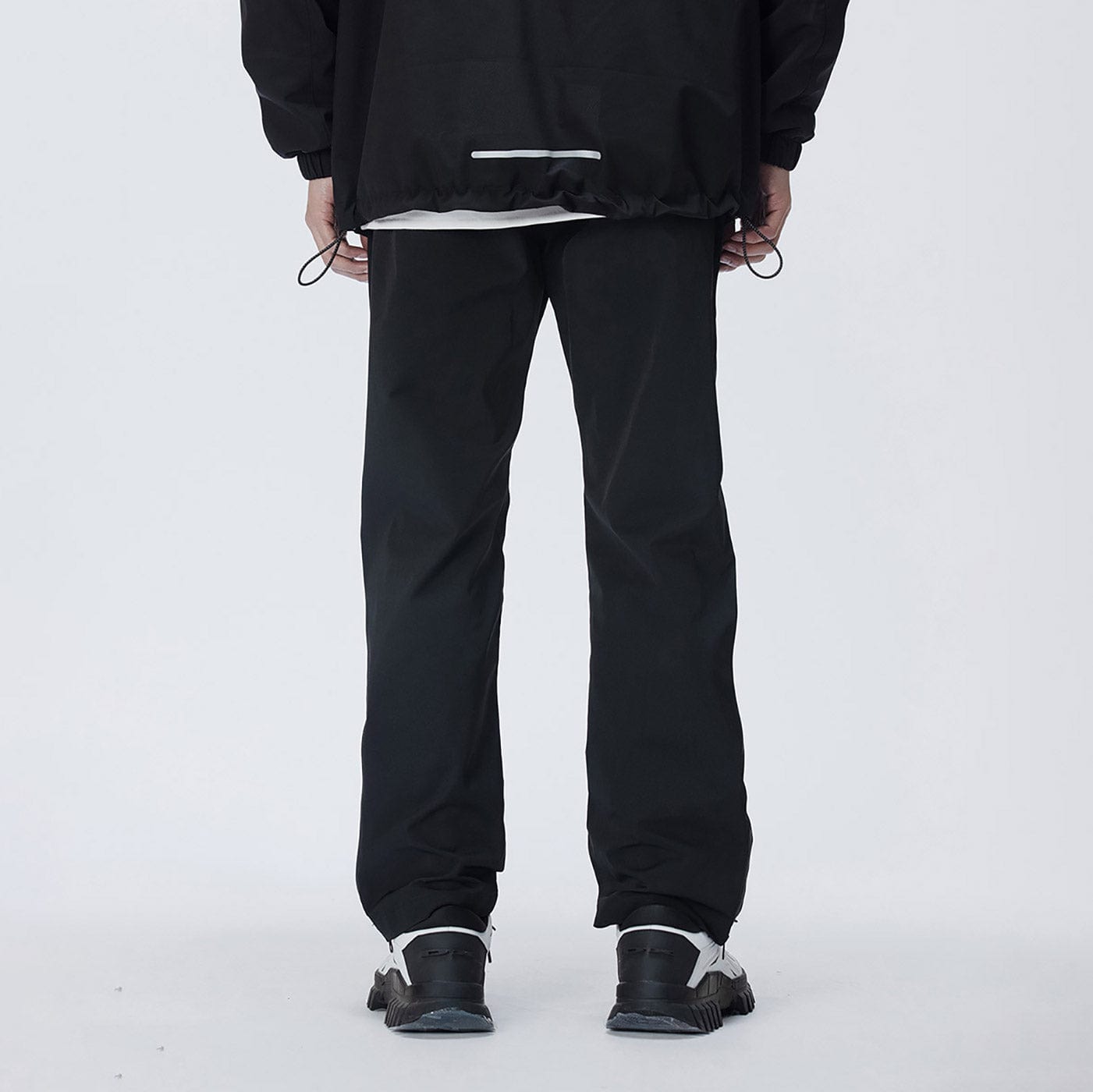 ENSHADOWER Side Zippers Crinkled Water-Proof Pants-Pants-S-Grey-Free Shipping Leatheretro