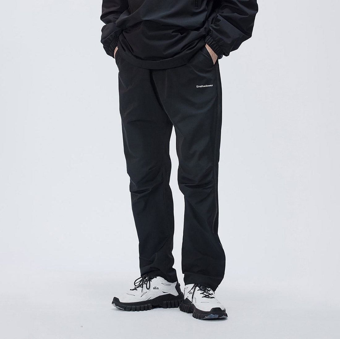 ENSHADOWER Side Zippers Crinkled Water-Proof Pants-Pants-S-Grey-Free Shipping Leatheretro