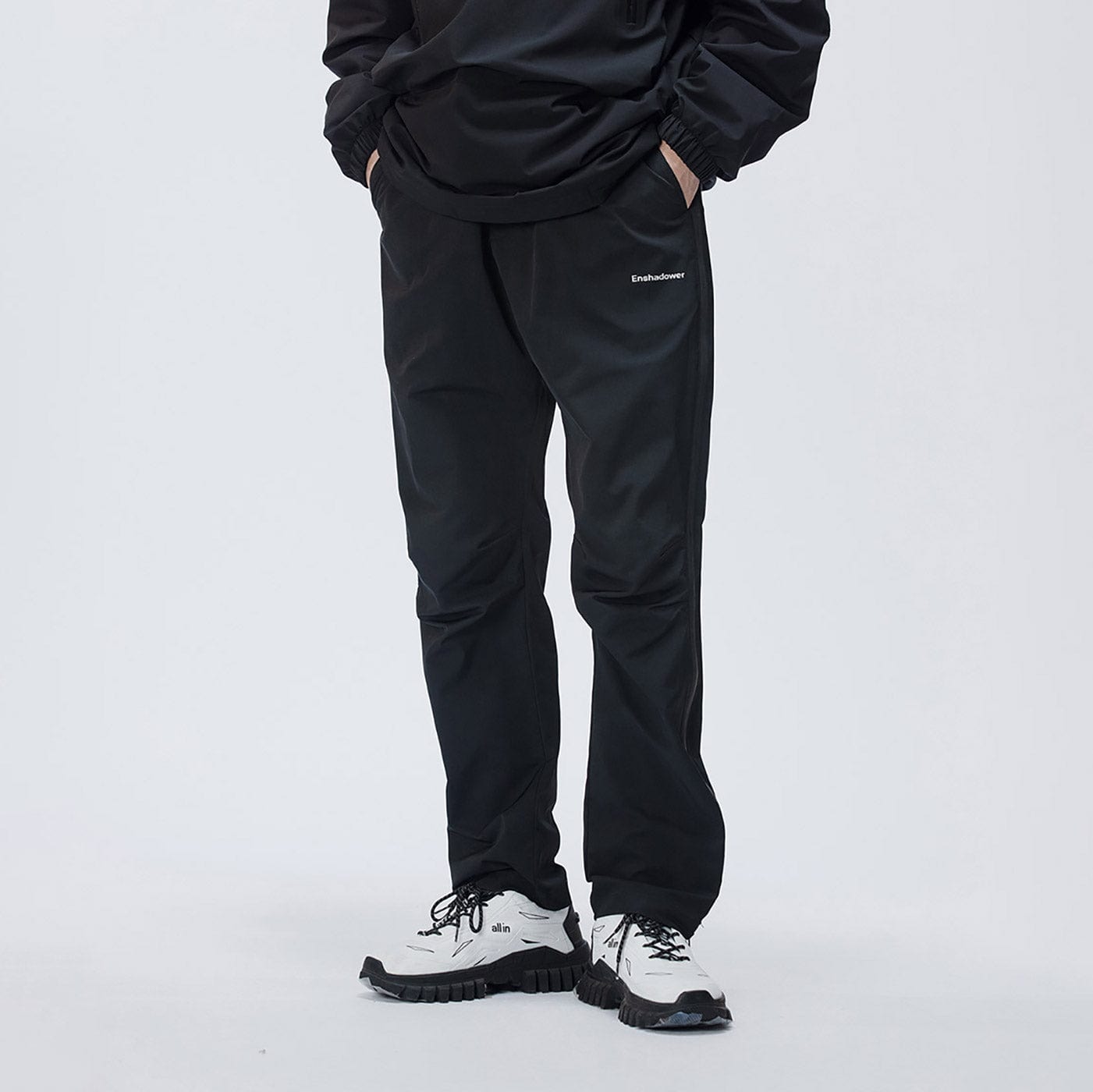 ENSHADOWER Side Zippers Crinkled Water-Proof Pants-Pants-S-Grey-Free Shipping Leatheretro