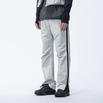 ENSHADOWER Side Zippers Crinkled Water-Proof Pants-Pants-S-Grey-Free Shipping Leatheretro