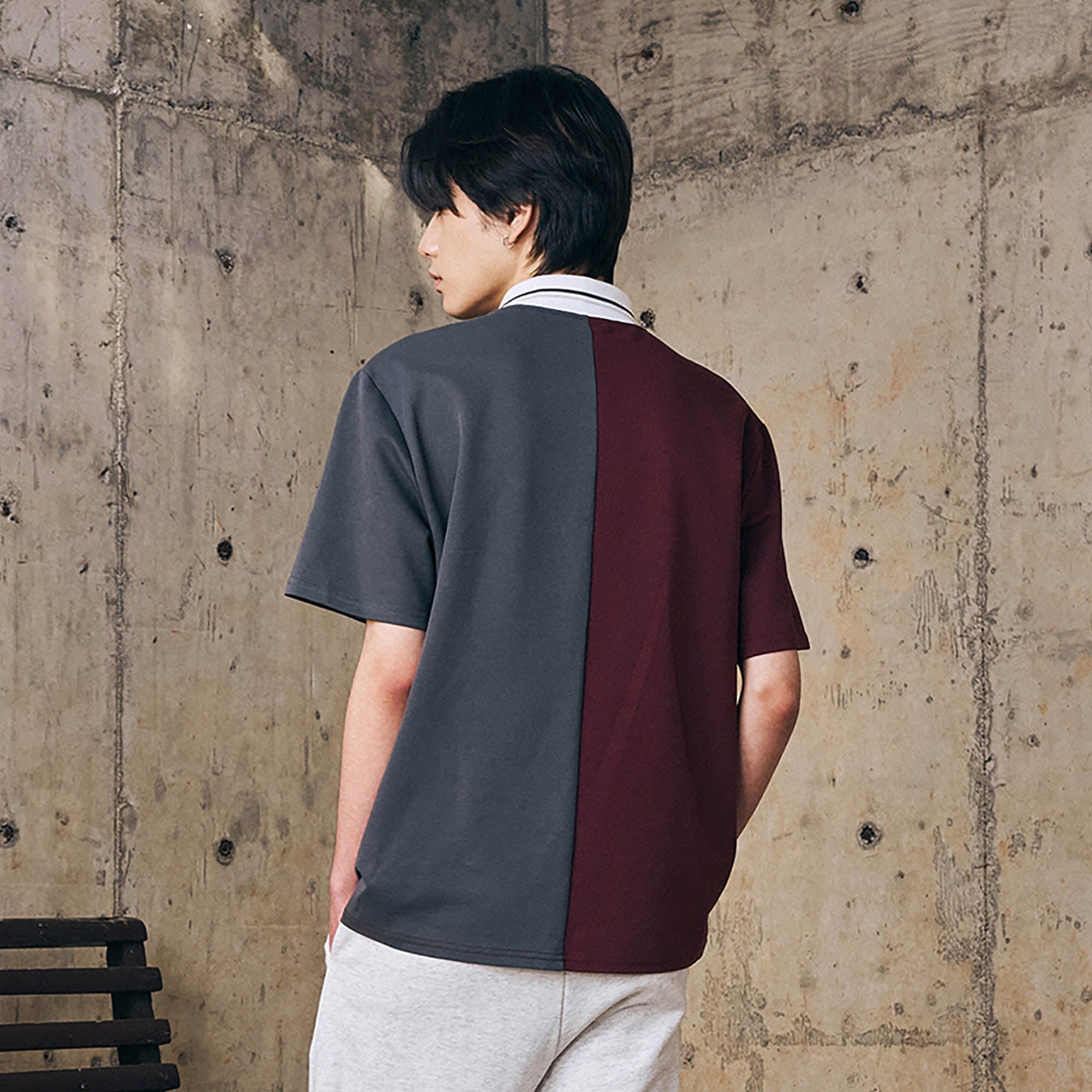 ENSHADOWER Retro Contrast Panel Polo T-Shirt-T Shirt-S-Free Shipping Leatheretro