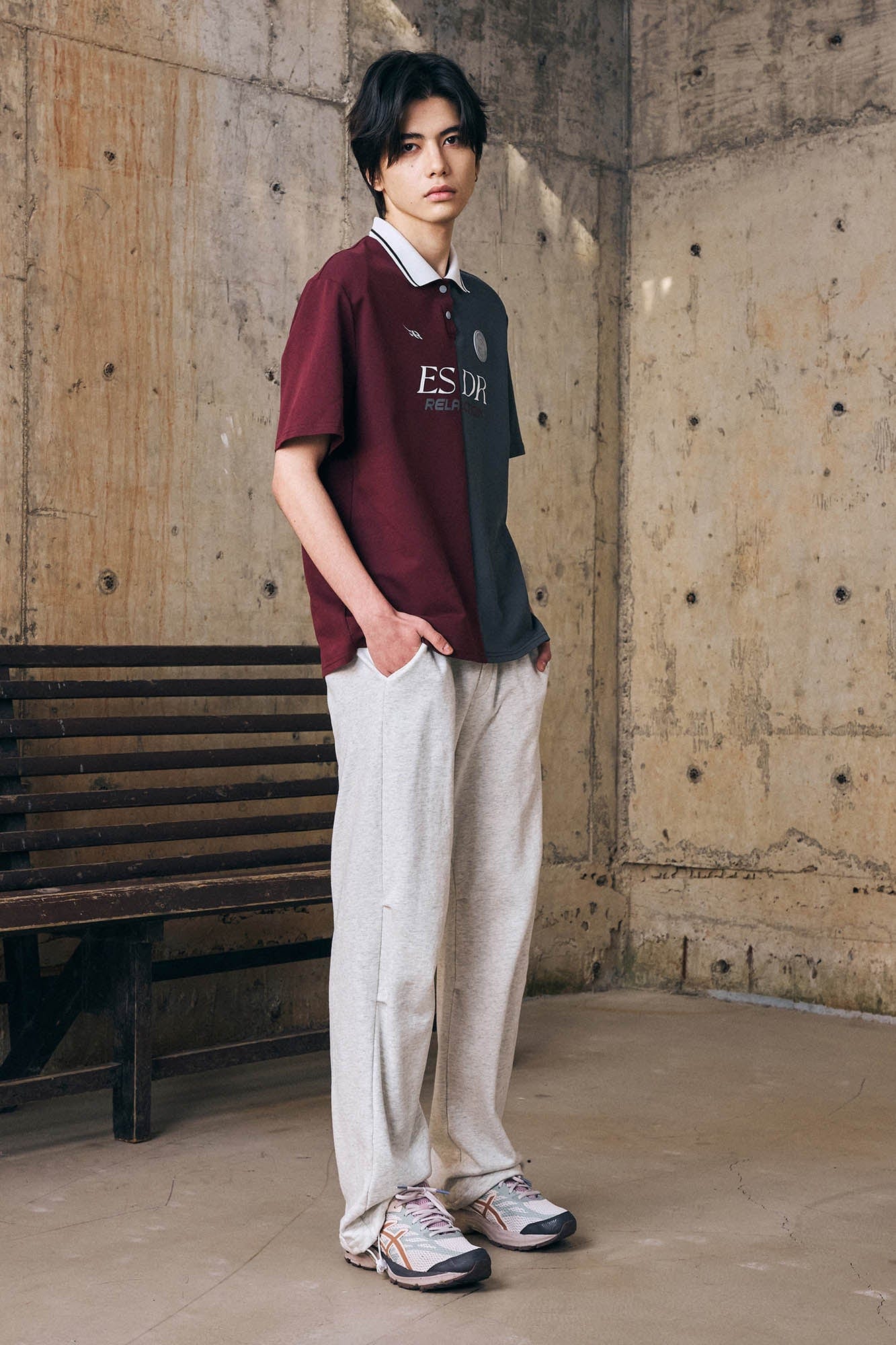 ENSHADOWER Retro Contrast Panel Polo T-Shirt-T Shirt-S-Free Shipping Leatheretro