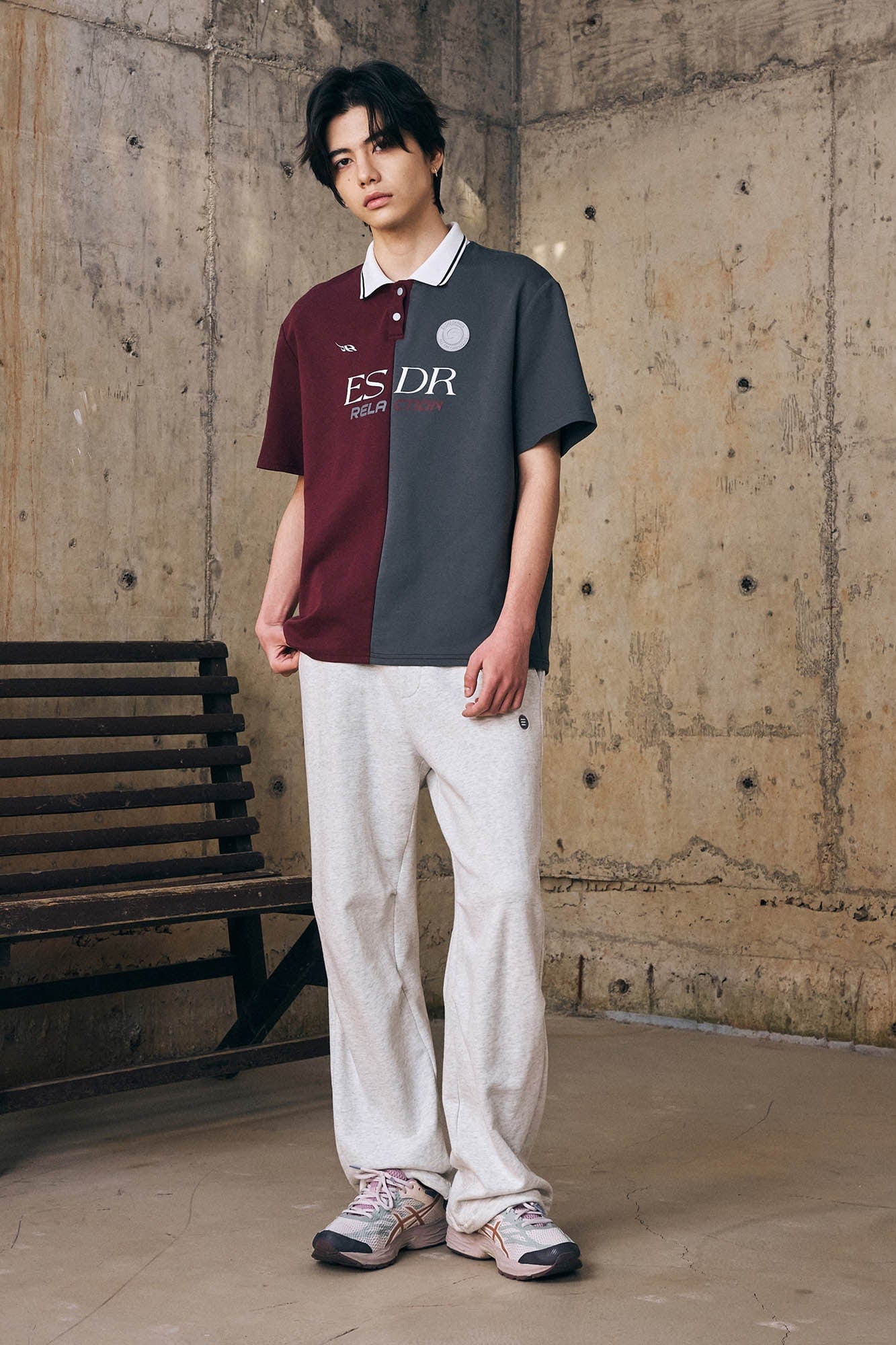 ENSHADOWER Retro Contrast Panel Polo T-Shirt-T Shirt-S-Free Shipping Leatheretro