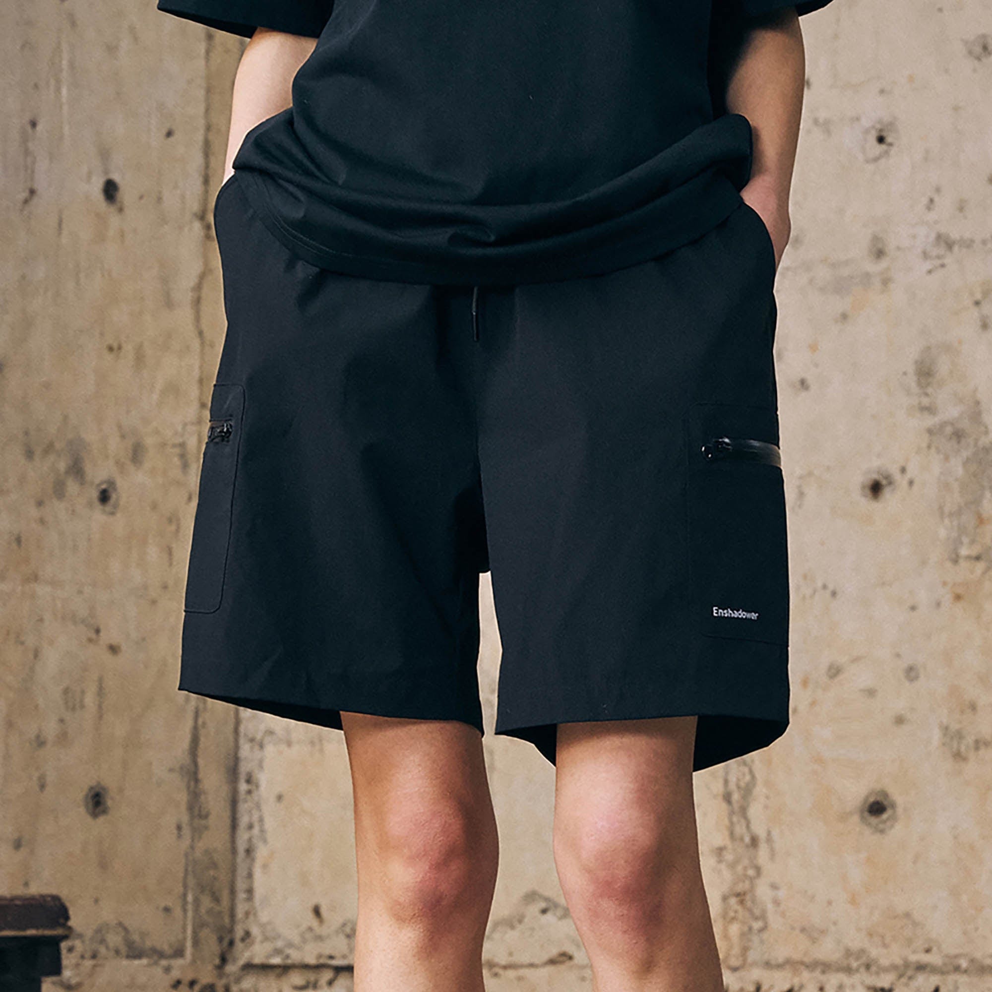 ENSHADOWER Multi-Pocket Quick-Dry Beach Shorts-Shorts-S-Black-Free Shipping Leatheretro