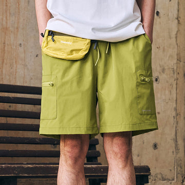ENSHADOWER Multi-Pocket Quick-Dry Beach Shorts-Shorts-S-Green-Free Shipping Leatheretro