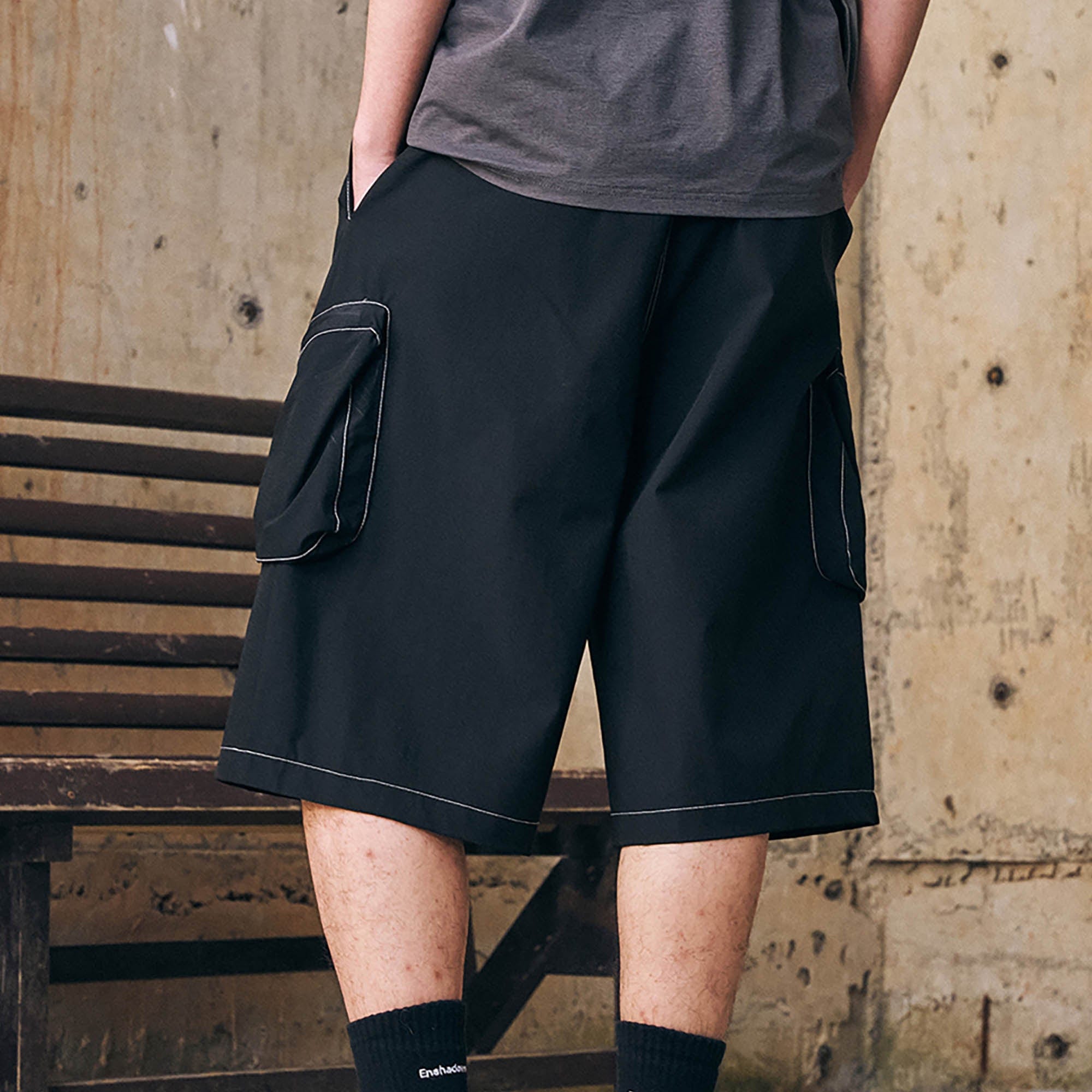 ENSHADOWER Stitched Multi-Pocket Cargo Shorts-Shorts-S-Free Shipping Leatheretro