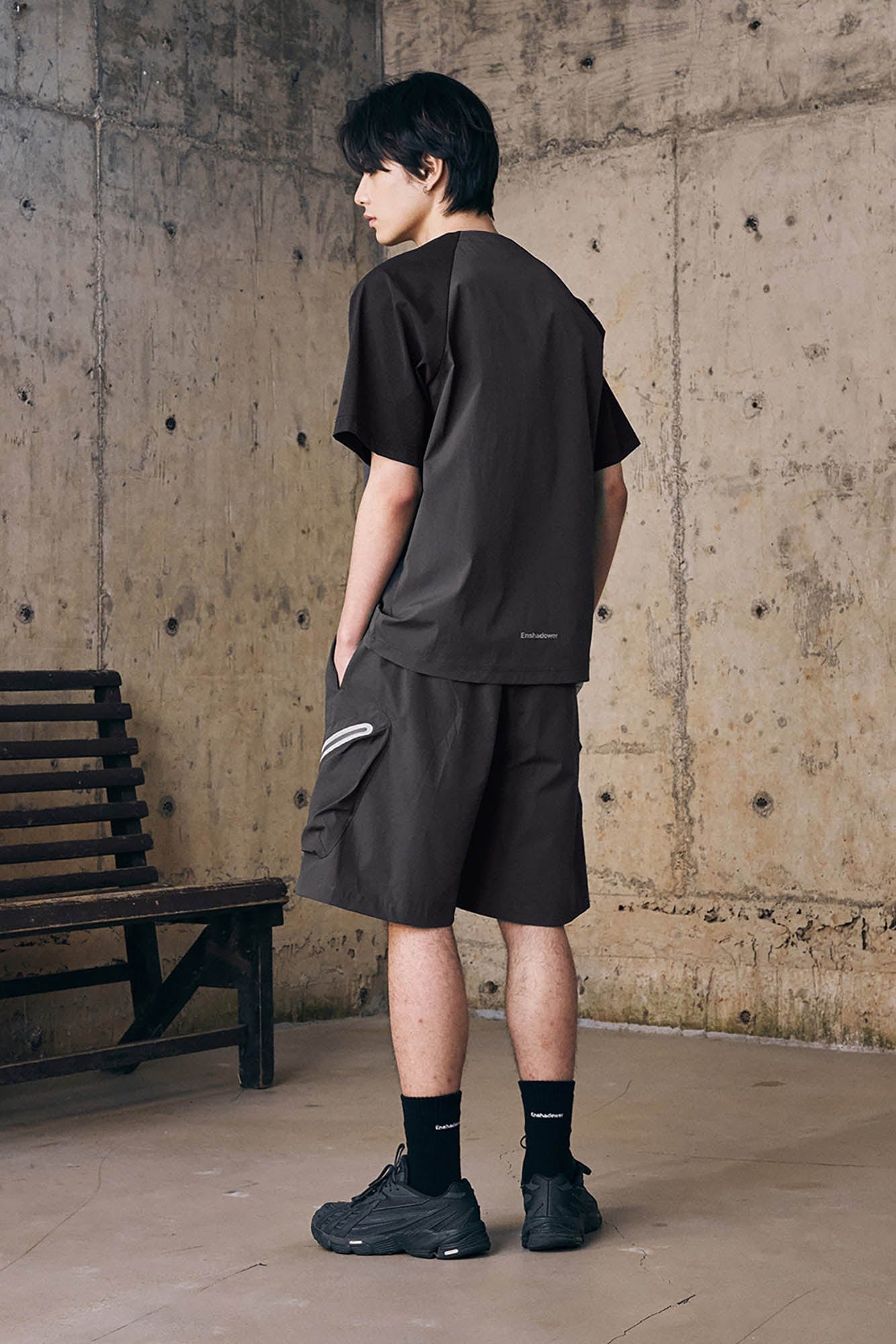 ENSHADOWER Contrast Quick-Dry Drawstring Shorts-Shorts-S-Free Shipping Leatheretro