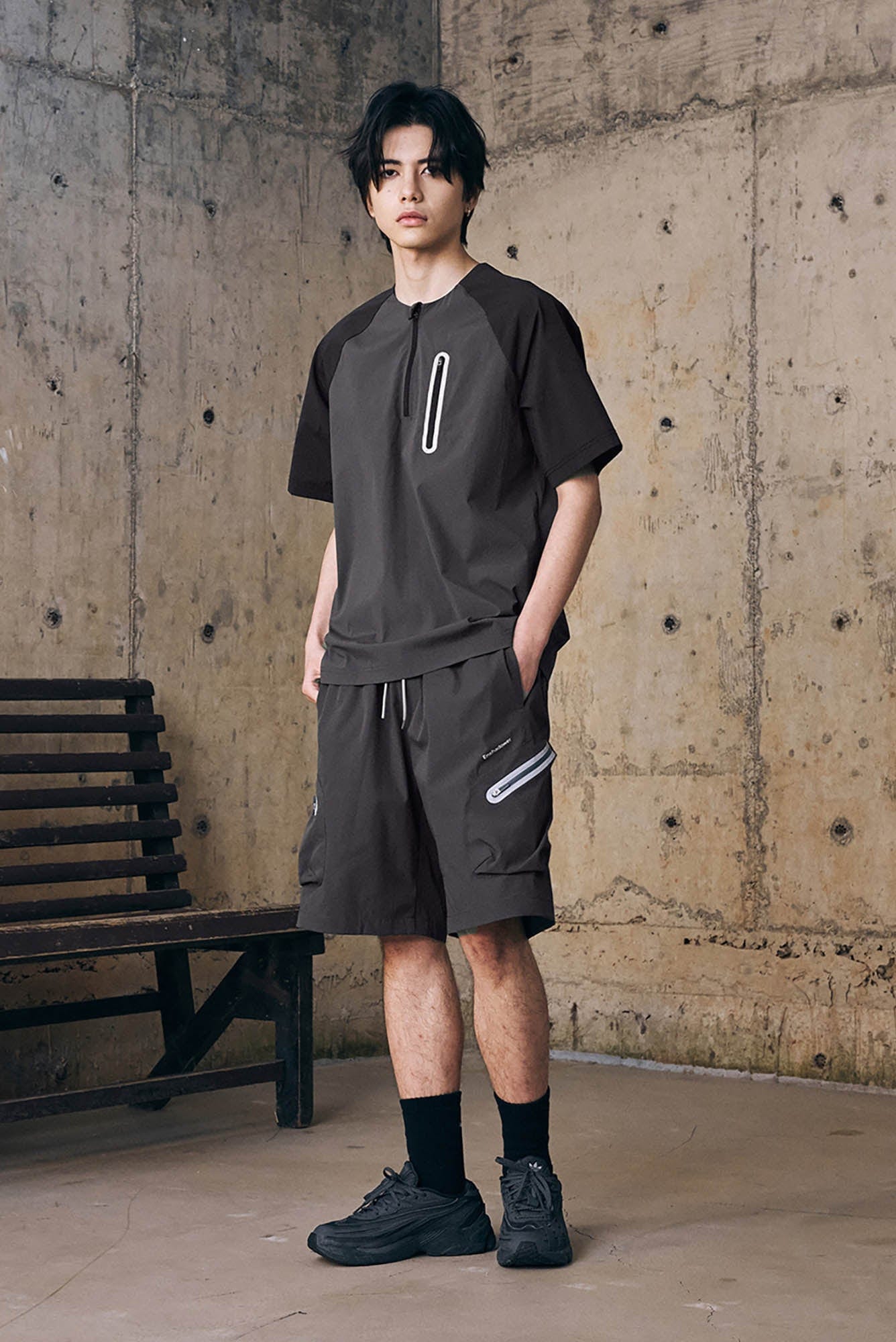 ENSHADOWER Contrast Quick-Dry Drawstring Shorts-Shorts-S-Free Shipping Leatheretro