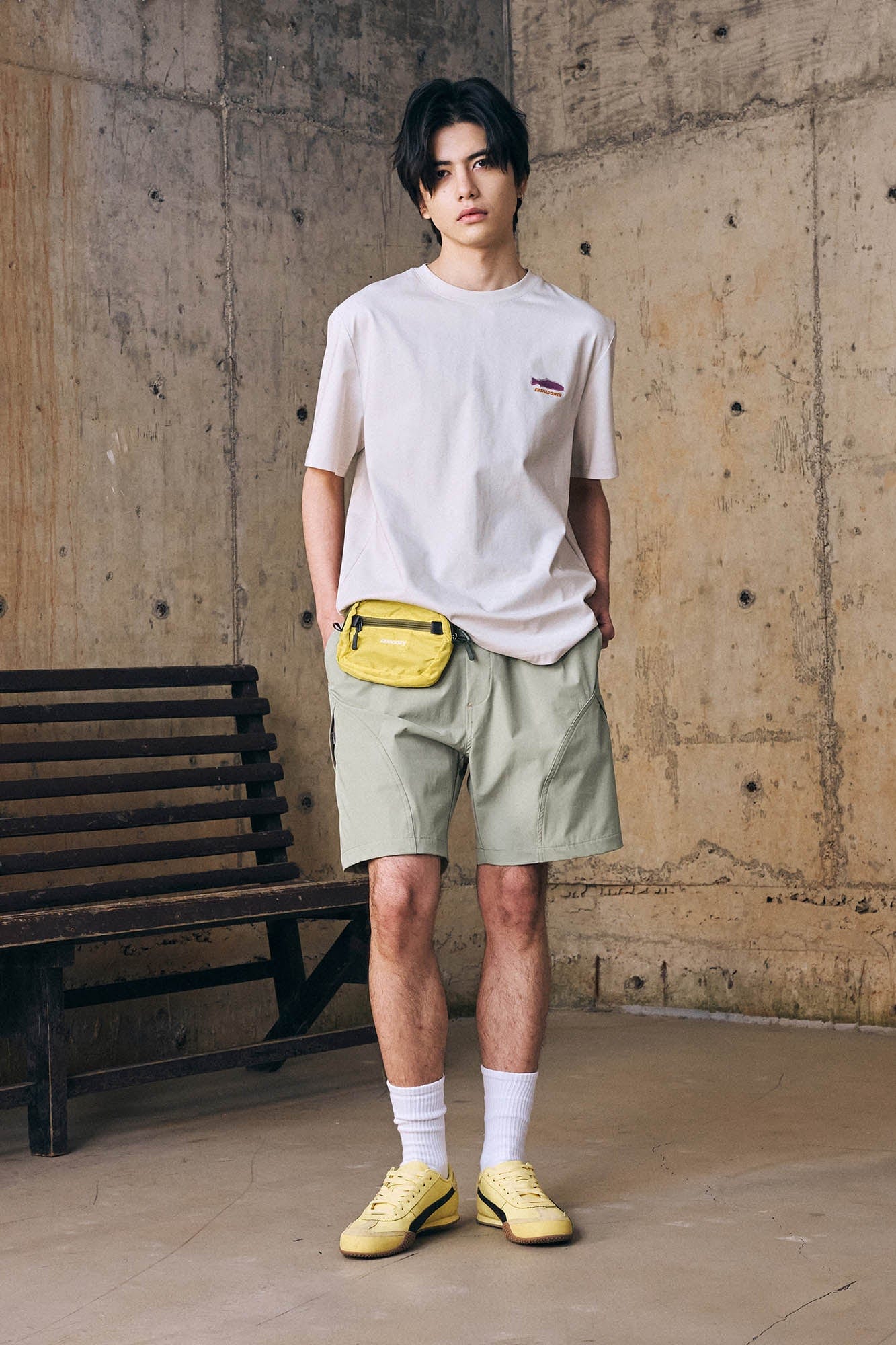 ENSHADOWER Slanted Pocket Drawstring Shorts-Shorts-S-Free Shipping Leatheretro