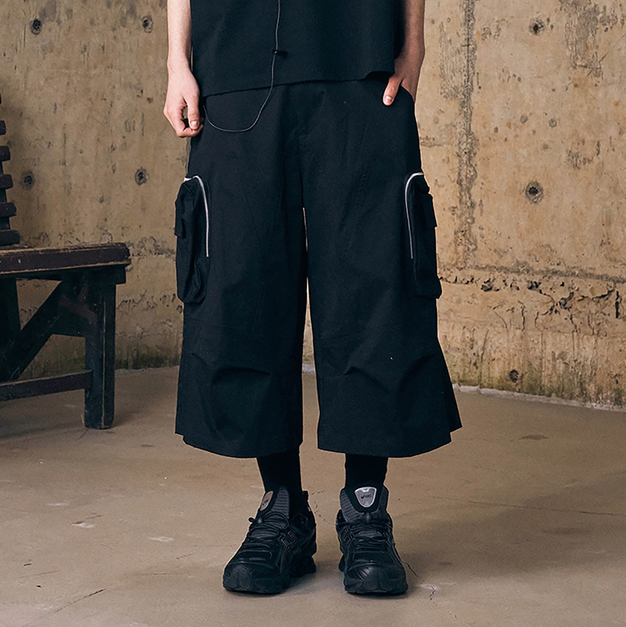 ENSHADOWER Utility Zippered-Pocket Cargo Shorts-Shorts-S-Free Shipping Leatheretro