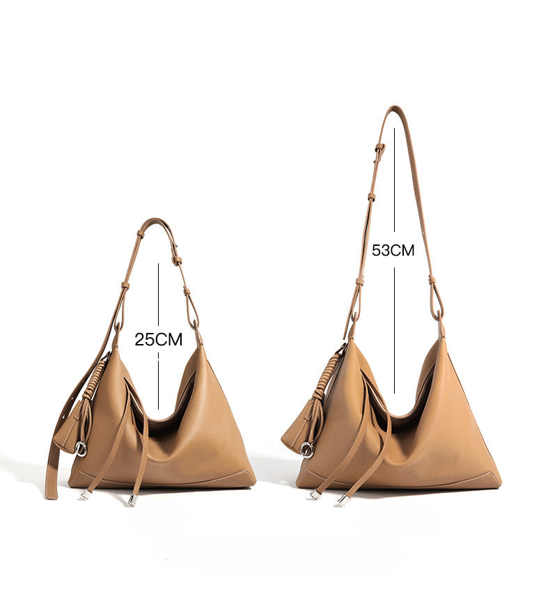 Minimalist Large Capacity Tote Bag-Shoulder Bags-black and purple-Free Shipping Leatheretro