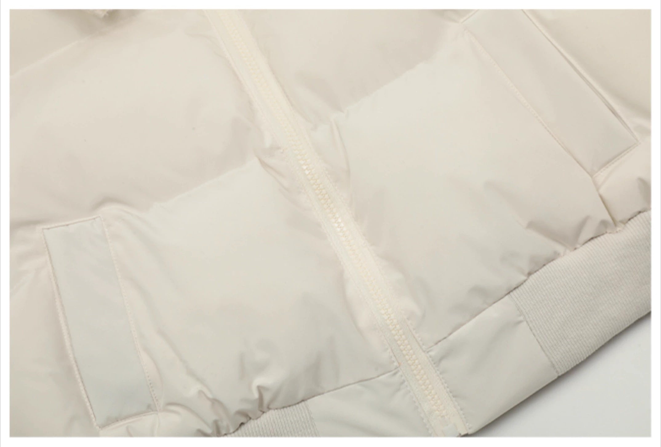 CLP Unisex Short Puffy Jacket with Sherpa Collar-Blue-S-Free Shipping Leatheretro