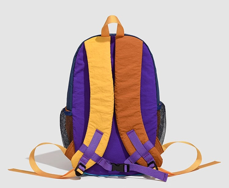 Boom Women's Versatile Color-Block Hiking Backpack-Purple-Free Shipping Leatheretro