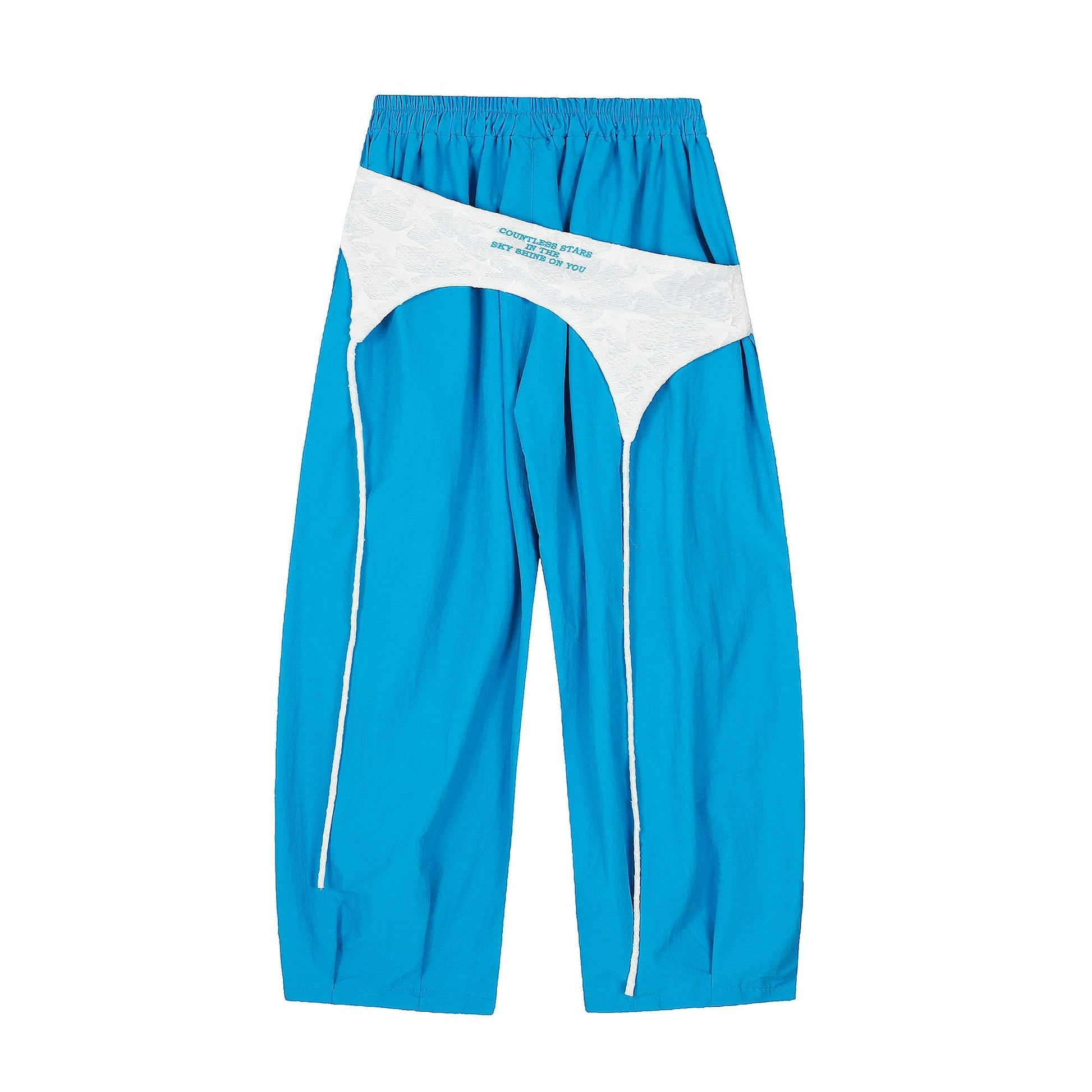 CLP Layered Crinkled Waist-Panel Parachute Pants-Pants-S-Gray-Free Shipping Leatheretro