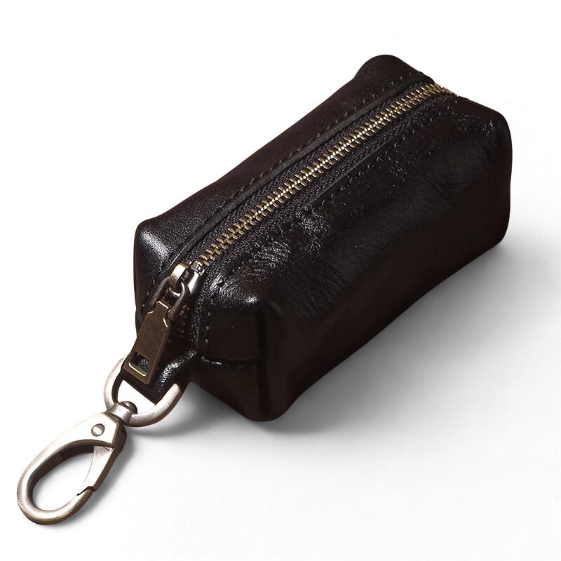Vintage Cowhide Leather Car Key Case - Hanging Housekeeper Home Organizer-Key Case-Coffee-Free Shipping Leatheretro