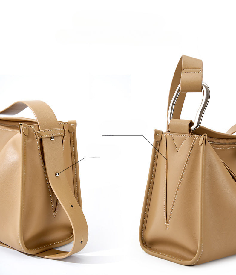 Women's Genuine Leather Crossbody Bag-Handbags-Black-Free Shipping Leatheretro