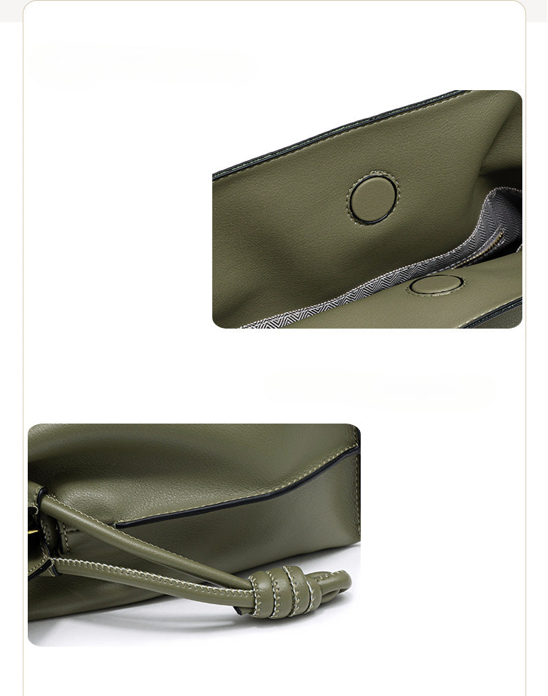 Genuine Leather Women's Tote Bag-Handbags-White-Free Shipping Leatheretro