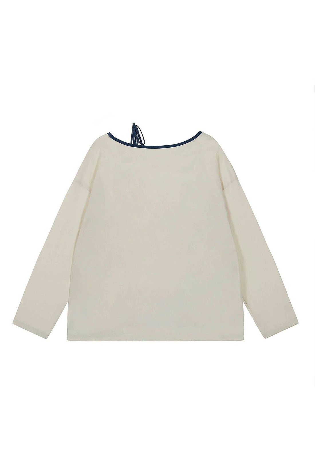CLP No.06 Drawstring Neck Long-Sleeve Tee-L/S Tee-S-Free Shipping Leatheretro