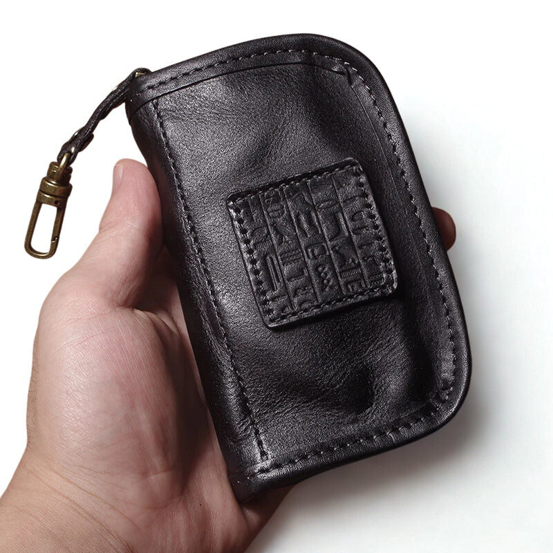 Vintage Luxury Genuine Leather Car Key Bag - Multipurpose Wallet Card Holder-Key Organizer-Dark Coffee-Free Shipping Leatheretro