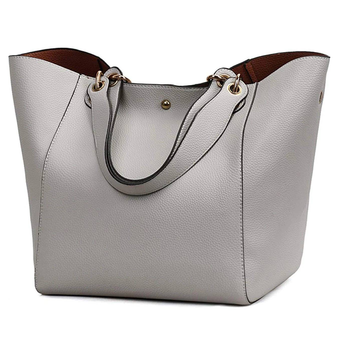 Large Tote Handbags for Women Waterproof Tote Bag-Tote Bag-Gray-Free Shipping Leatheretro